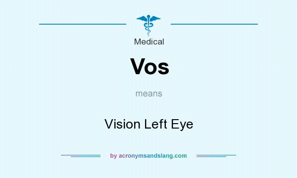 What does Vos mean? It stands for Vision Left Eye