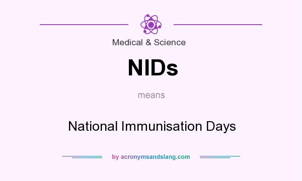 What does NIDs mean? It stands for National Immunisation Days