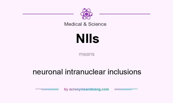 What does NIIs mean? It stands for neuronal intranuclear inclusions
