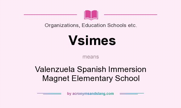 What does Vsimes mean? It stands for Valenzuela Spanish Immersion Magnet Elementary School