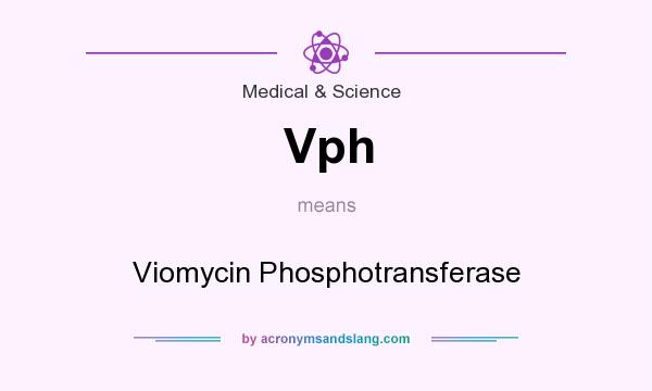 What does Vph mean? It stands for Viomycin Phosphotransferase