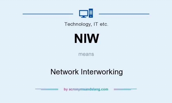 What does NIW mean? It stands for Network Interworking