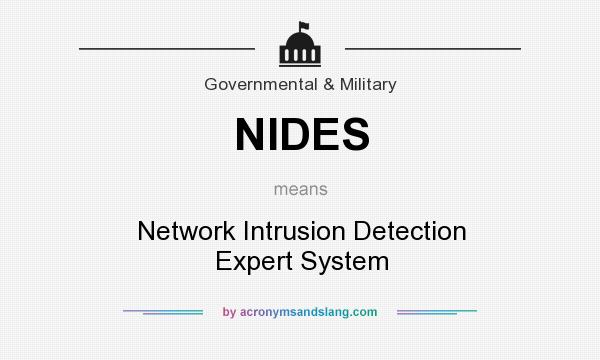 What does NIDES mean? It stands for Network Intrusion Detection Expert System