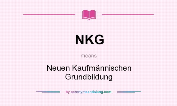 What does NKG mean? It stands for Neuen Kaufmännischen Grundbildung