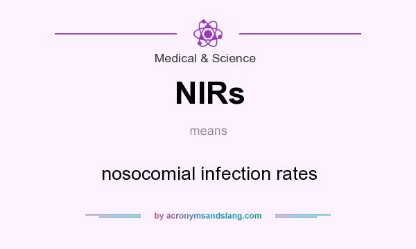 What does NIRs mean? It stands for nosocomial infection rates