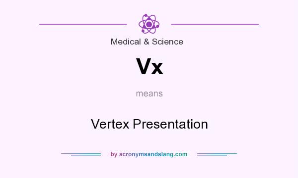 What does Vx mean? It stands for Vertex Presentation