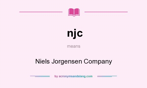 What does njc mean? It stands for Niels Jorgensen Company