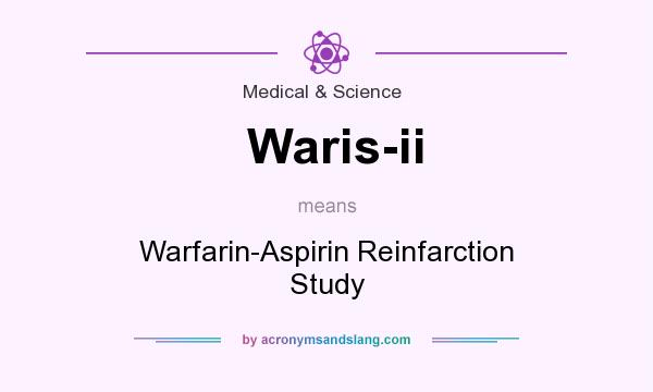 What does Waris-ii mean? It stands for Warfarin-Aspirin Reinfarction Study