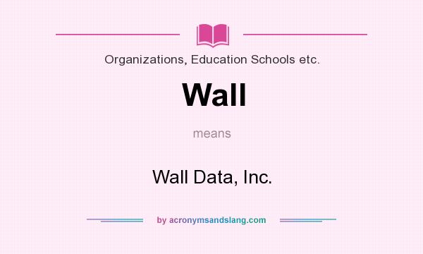 What does Wall mean? It stands for Wall Data, Inc.