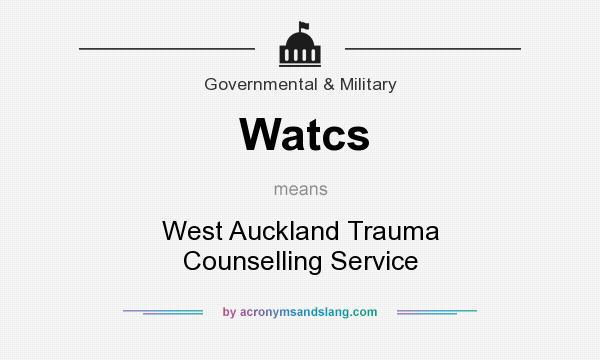 What does Watcs mean? It stands for West Auckland Trauma Counselling Service