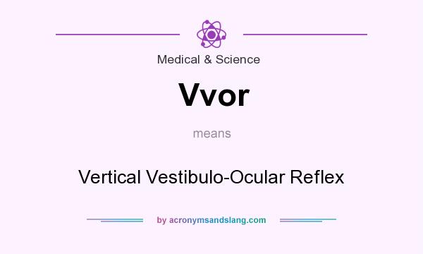 What does Vvor mean? It stands for Vertical Vestibulo-Ocular Reflex