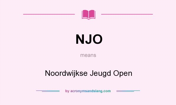 What does NJO mean? It stands for Noordwijkse Jeugd Open
