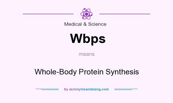 What does Wbps mean? It stands for Whole-Body Protein Synthesis