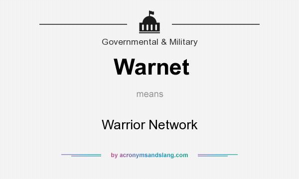 What does Warnet mean? It stands for Warrior Network