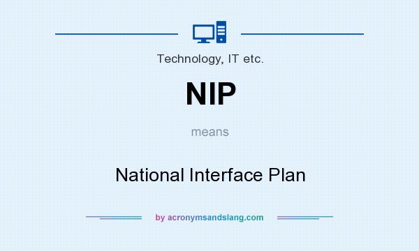 What does NIP mean? It stands for National Interface Plan