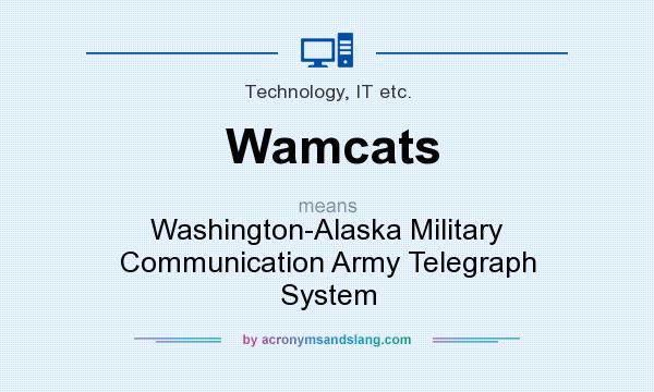 What does Wamcats mean? It stands for Washington-Alaska Military Communication Army Telegraph System