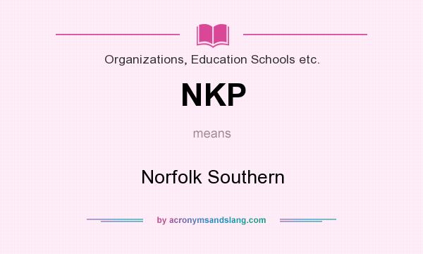 What does NKP mean? It stands for Norfolk Southern