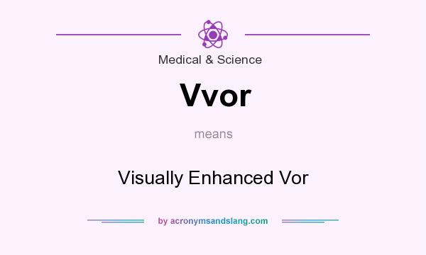 What does Vvor mean? It stands for Visually Enhanced Vor