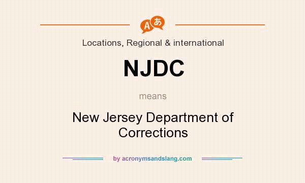 What does NJDC mean? It stands for New Jersey Department of Corrections