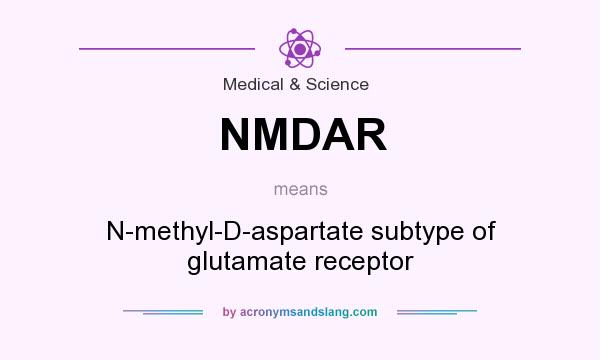 What does NMDAR mean? It stands for N-methyl-D-aspartate subtype of glutamate receptor