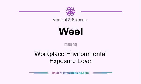 What does Weel mean? It stands for Workplace Environmental Exposure Level