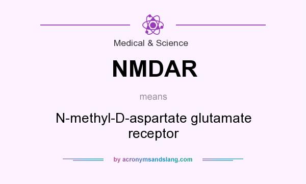 What does NMDAR mean? It stands for N-methyl-D-aspartate glutamate receptor