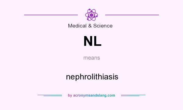 What does NL mean? It stands for nephrolithiasis