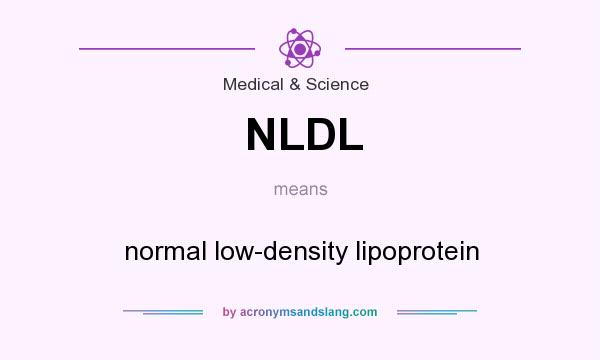 What does NLDL mean? It stands for normal low-density lipoprotein