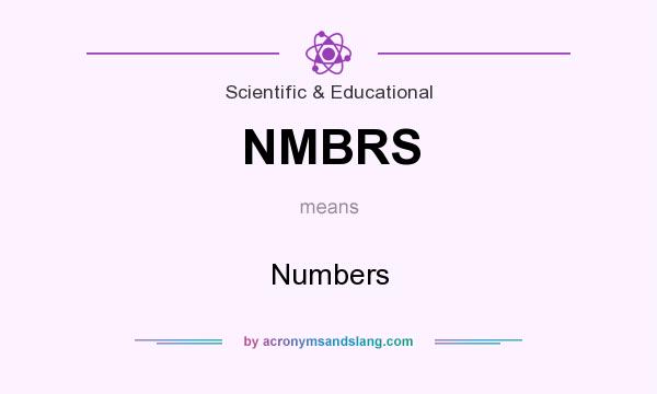 What does NMBRS mean? It stands for Numbers
