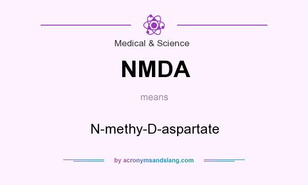 What does NMDA mean? It stands for N-methy-D-aspartate