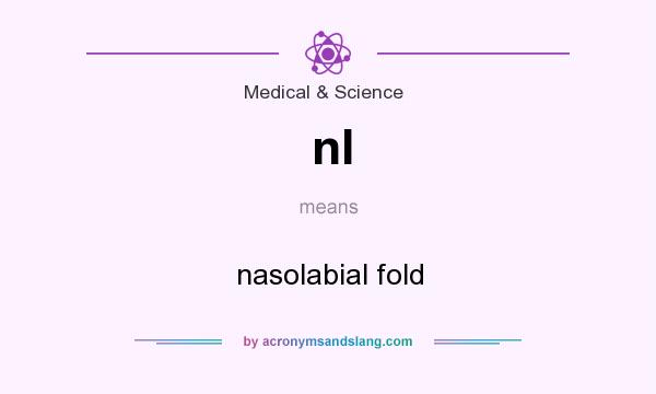 What does nl mean? It stands for nasolabial fold