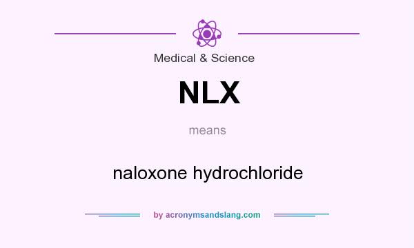 What does NLX mean? It stands for naloxone hydrochloride