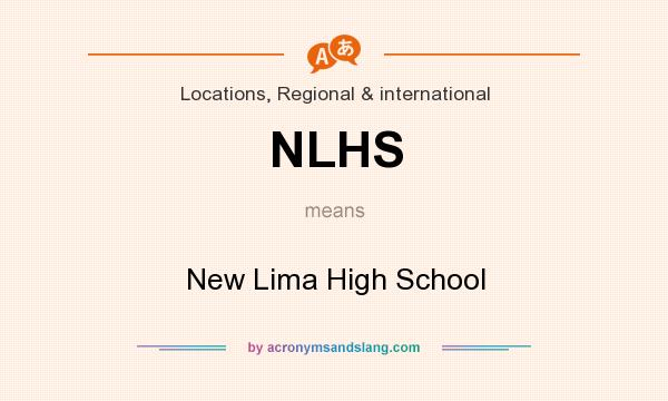 What does NLHS mean? It stands for New Lima High School
