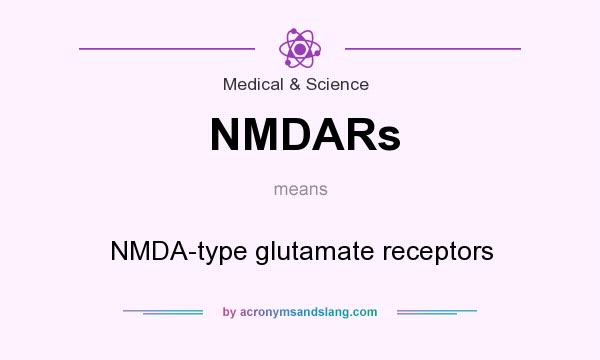What does NMDARs mean? It stands for NMDA-type glutamate receptors