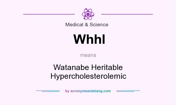 What does Whhl mean? It stands for Watanabe Heritable Hypercholesterolemic