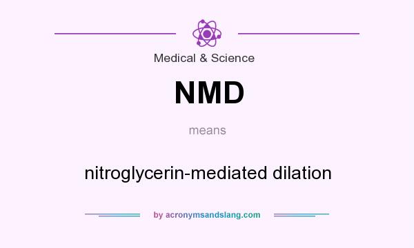 What does NMD mean? It stands for nitroglycerin-mediated dilation