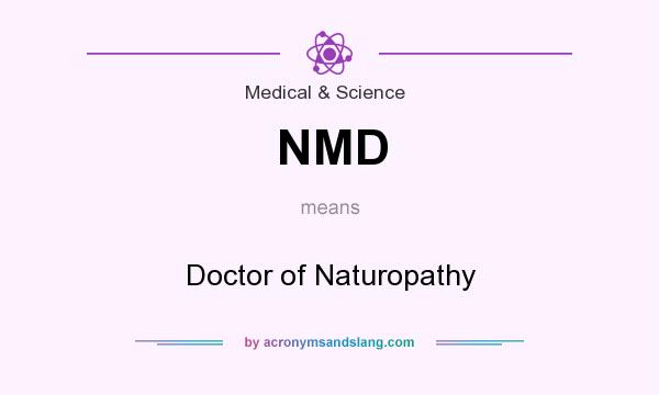 What does NMD mean? It stands for Doctor of Naturopathy