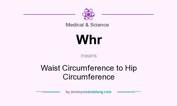 What does Whr mean? It stands for Waist Circumference to Hip Circumference