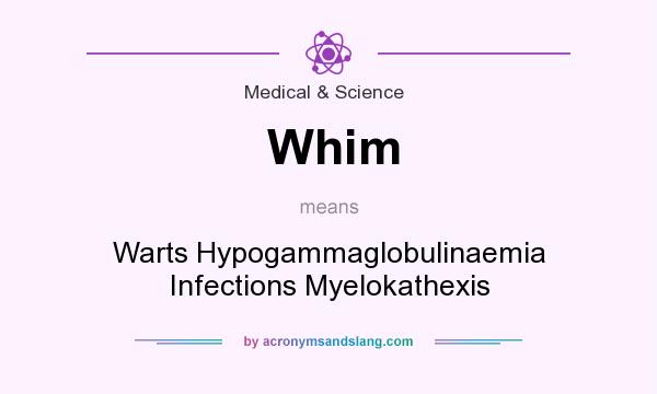 What does Whim mean? It stands for Warts Hypogammaglobulinaemia Infections Myelokathexis