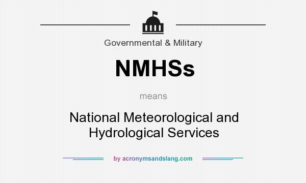 What does NMHSs mean? It stands for National Meteorological and Hydrological Services