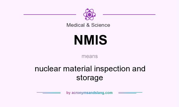 What does NMIS mean? It stands for nuclear material inspection and storage