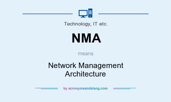 What does NMA mean? It stands for Network Management Architecture