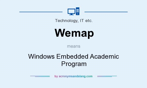What does Wemap mean? It stands for Windows Embedded Academic Program