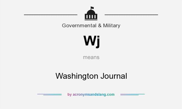 What does Wj mean? It stands for Washington Journal
