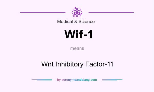 What does Wif-1 mean? It stands for Wnt Inhibitory Factor-11