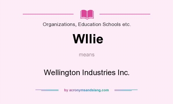 What does Wllie mean? It stands for Wellington Industries Inc.