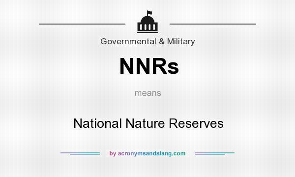 What does NNRs mean? It stands for National Nature Reserves