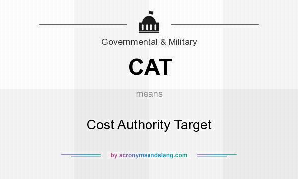 What does CAT mean? It stands for Cost Authority Target