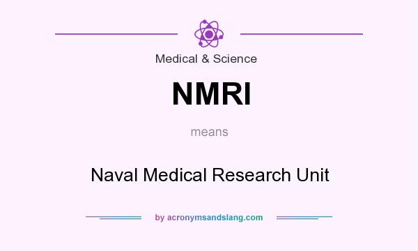 What does NMRI mean? It stands for Naval Medical Research Unit