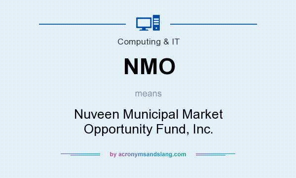 What does NMO mean? It stands for Nuveen Municipal Market Opportunity Fund, Inc.